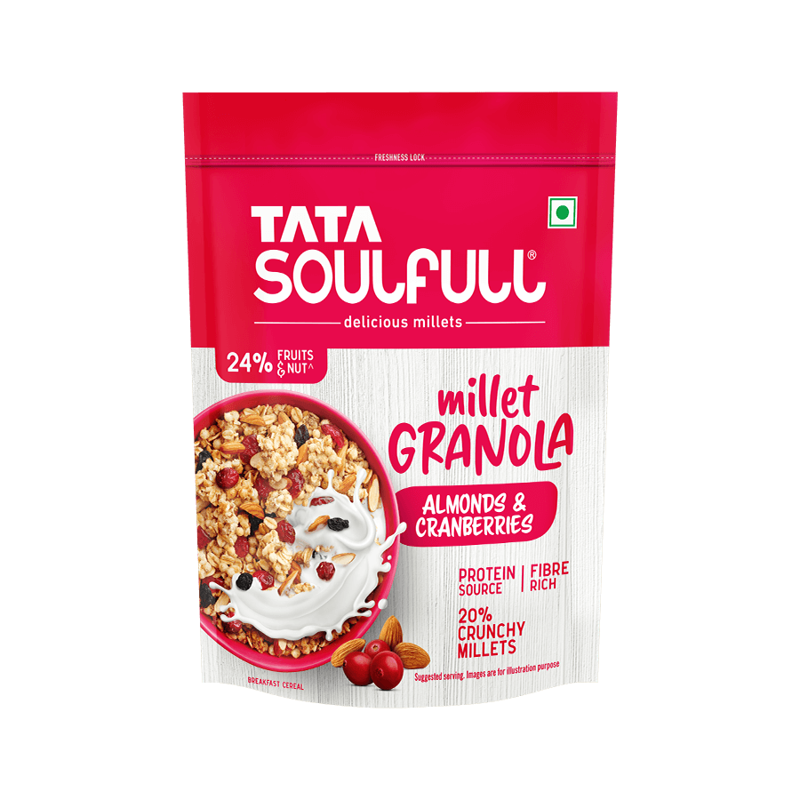 Millet Granola - Almonds & Cranberries 400g (Pack of 2) | 800g