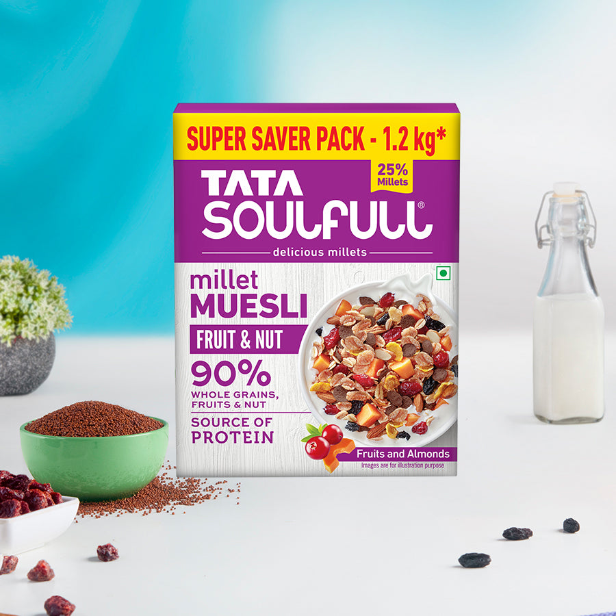 SF Millet Muesli Fruit & Nut B2G1 1.2kg + SF Millet Muesli Crunchy B2G1 1.2kg