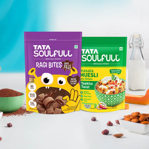 Ragi Bites - Choco Fills | 500g + SF Masala Muesli Teekha Twist 500g