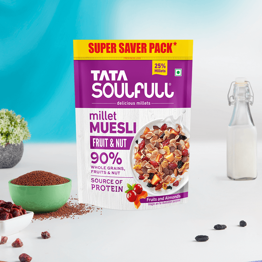 Millet Muesli - Fruit & Nut | 700g + SF Masala Muesli Teekha Twist 500g